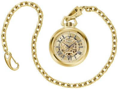 Bulova Gents Gold Tone Automatic Pocket Watch