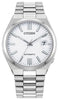 Citizen Gents Silver Tone, Stainless Steel Bracelet Date Only Eco-Drive, Automatic Watch -