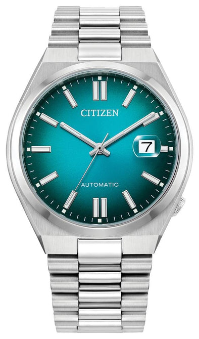 Citizen Gents Silver Tone, Two Tone, Stainless Steel Bracelet Date Only Eco-Drive, Automatic Watch -