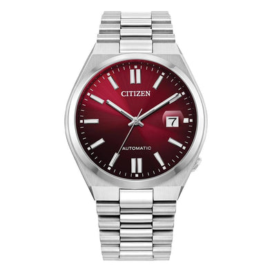 Citizen Gents Silver Tone Sapphire Crystal Automatic Watch -