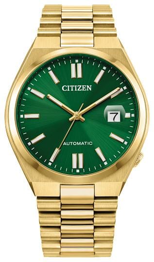 Citizen Gents Gold Tone, Stainless Steel Bracelet Sapphire Crystal, 50m 5ATM Water Resistant Automatic Watch -