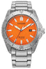 Citizen Gents Silver Tone, Titanium Date Only, 100m 10ATM Water Resistant Eco-Drive Watch -
