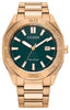 Citizen Gents Copper Tone Date Only, 100m 10ATM Water Resistant Eco-Drive Watch -
