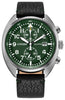 Citizen Gents Silver Tone, Leather Strap Date Only, 100m 10ATM Water Resistant Eco-Drive Watch -