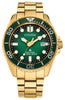 Citizen Gents Gold Tone Date Only, Sapphire Crystal, 200m 20ATM Water Resistant Eco-Drive Watch -