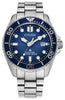 Citizen Gents Silver Tone Date Only, 200m 20ATM Water Resistant Eco-Drive Watch -
