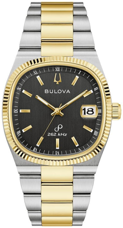 Bulova Gents Two Tone Date Only, Sapphire Crystal, 30m 3ATM Water Resistant Precisionist Quartz Watch -