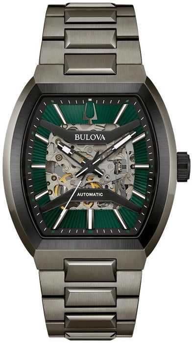 Bulova Gents Gun Metal / Gray Sapphire Crystal, 50m 5ATM Water Resistant Automatic Watch -