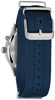 Caravelle Gents Silver Tone Nylon Strap Day & Date, 50m 5ATM Water Resistant Quartz Watch -Light Up Display