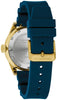 Caravelle Gents Gold Tone, Rubber Strap Date Only, 200m 20ATM Water Resistant Automatic Watch -
