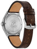 Citizen Gents Silver Tone, Leather Strap Date Only, 100m 10ATM Water Resistant Eco-Drive Watch -