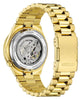 Citizen Gents Gold Tone, Stainless Steel Bracelet Date Only, Sapphire Crystal, 100m 10ATM Water Resistant Automatic Watch -