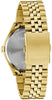Caravelle Gents Gold Tone, Stainless Steel Bracelet Date Only, 30m 3ATM Water Resistant Quartz Watch -