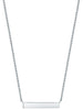 Sterling Silver Horizontal Bar Necklace