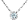 Sterling Silver Lab-Grown Diamond Pendant Necklace.