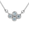 Sterling Silver Lab-Grown Diamond Pendant Necklace.