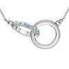 Sterling Silver Lab-Grown Diamond Pendant Necklace.