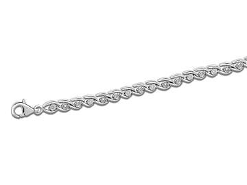 Sterling Silver Diamond Tennis Bracelet.