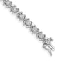 Sterling Silver Lab Grown Diamond Tennis Bracelet.