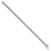Sterling Silver Lab Grown Diamond Tennis Bracelet.
