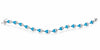 Sterling Silver Lab Created Blue Topaz Tennis Bracelet.