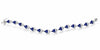 Sterling Silver Lab Created Blue Sapphire Tennis Bracelet.