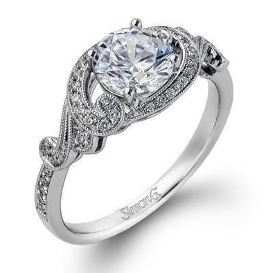 White Gold Engagement Ring. Featuring A Signature Created Lab Grown Center Diamond