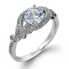 White Gold Engagement Ring. Featuring A Signature Created Lab Grown Center Diamond