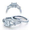 White Gold Engagement Ring. Featuring A Signature Created Lab Grown Center Diamond And Earth Mined Accent Diamon