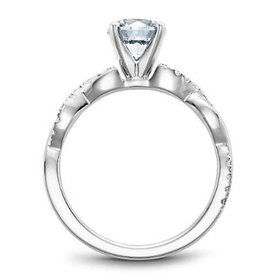White Gold Engagement Ring. Featuring A Signature Created Lab Grown Center Diamond And Earth Mined Accent Diamonds.