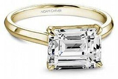 Yellow Gold Engagement Ring. Featuring A Signature Created Lab Grown Center Diamond.