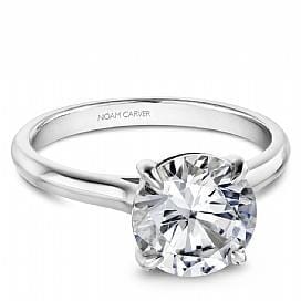 White Gold Engagement Ring. Featuring A Signature Created Lab Grown Center Diamond.