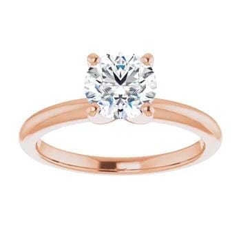Rose Gold Engagement Ring. Featuring A Signature Created Lab Grown Center Diamond.