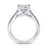 White Gold Solitaire Engagement Ring. Featuring A Signature Created Lab Grown Center Diamond.