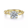 Yellow Gold Engagement Ring. Featuring A Signature Created Lab Grown Center Diamond.