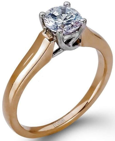 Yellow Gold Engagement Ring. Featuring Signature Created Lab Grown Diamon