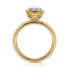 Yellow Gold Solitaire Engagement Ring. Featuring A Signature Created Lab Grown Center Diamond.