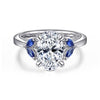White Gold Engagement Ring. Featuring A Signature Created Lab Grown Center Diamond And Earth Mined Accent Diamonds.