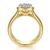 Yellow Gold Engagement Ring. Featuring A Signature Created Lab Grown Center Diamond.