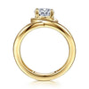 Yellow Gold Engagement Ring. Featuring A Signature Created Lab Grown Center Diamond.