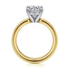 Yellow Gold Solitaire Engagement Ring. Featuring A Signature Created Lab Grown Center Diamond.