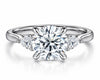 White Gold Engagement Ring. Featuring A Signature Created Lab Grown Center Diamond And Earth Mined Accent Diamonds.