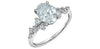 14K White Gold Lab-Grown Diamond Engagement Ring